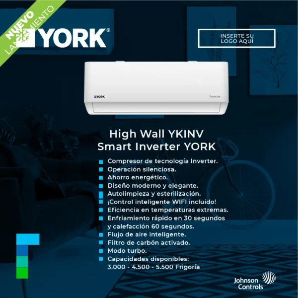 Aire Acondicionado Split York Inverter